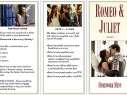 Romeo and juliet homework ideas