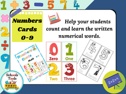 Numbers Cards 0-9 | Teaching Resources