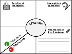 Word study template | Teaching Resources
