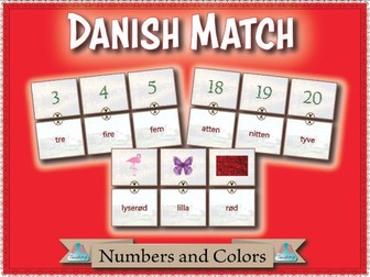 Danish Match - Numbers and Colors