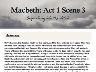 Macbeth scene-by-scene: act 1, Scene 3