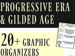 Progressive Era and Gilded Age 20+ Interactive Notebook Graphic Organizerss