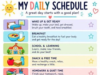 Kids Daily Schedule Chart Printable Without Times.pdf