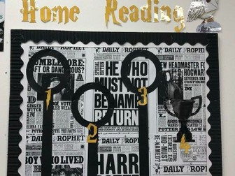 Harry potter reading display