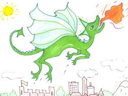 A Dazzle of Dragon Fun - Rhymes, Menus + Crazy Display Pictures