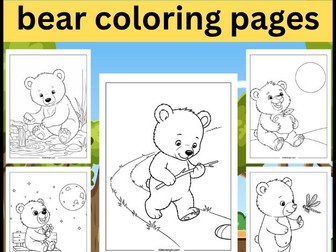 Bear Colouring Sheets – Woodland Animals Printable for EYFS & KS1