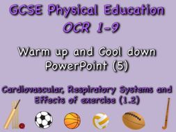 GCSE OCR PE (1.2) Physical Training - Warm up and cool down PowerPoint