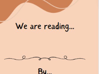 We Are Reading Poster, Includes Author