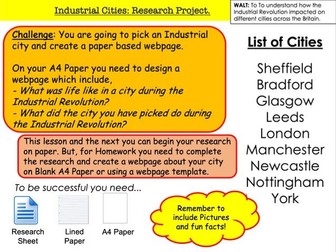 Industrial Cities: Research Project.