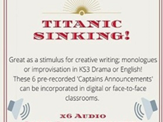 Titanic is Sinking! Audio resource