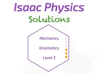 Isaac Physics Answers - Kinematics Level 3