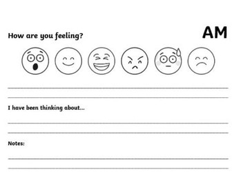 Daily wellbeing template