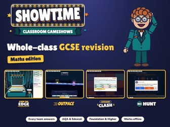 Showtime: Classroom Gameshows, Maths edition | Revision Games | AQA and Edexcel