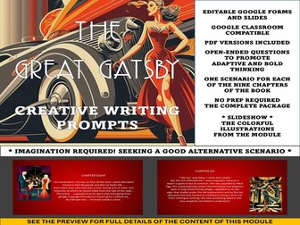 Creative Writing Prompts for The Great Gatsby - Literary Module