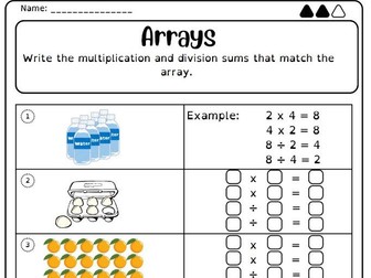 ARRAYS Powerpoint and differentiated follow-up activity