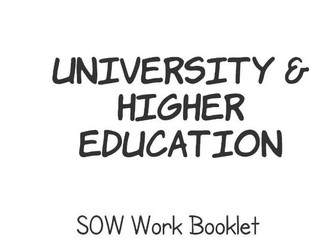 University & Higher Education Work Booklet