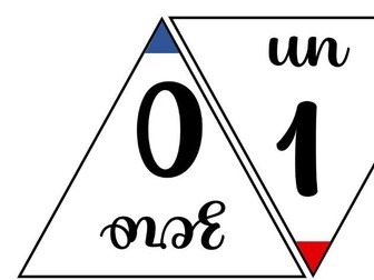 French numbers bunting 0-31
