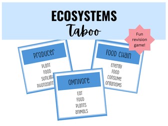 Ecosystems Taboo Revision Game