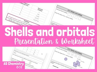 OCR AS Chemistry Shells and orbitals