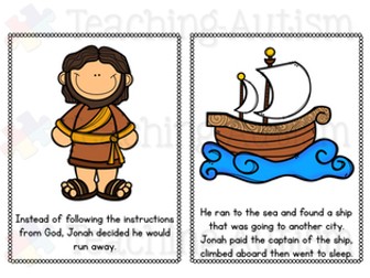 Jonah and the Whale Bible Flashcard Story