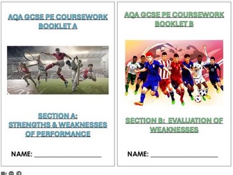 GCSE PE AQA Coursework Support Pack – Section A & B (PowerPoints + Student Booklets)