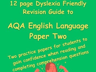 GCSE English Language Paper 2 - The Ultimate Guide - Dyslexia Friendly