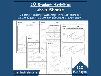 10 Student Activities About Sharks for Sharpening Focus and Creativity in Kids