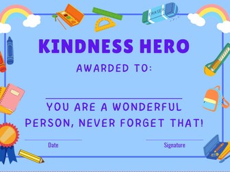 Classroom Certificates