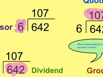 Year 4/5 KS2 Maths bus stop method lesson plan