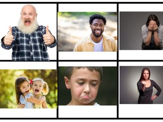 Different Emotions Sorting Cards