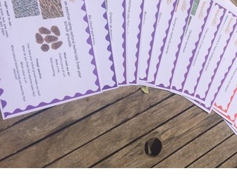 Nature Days Outdoor Learning Cards - Humanities.