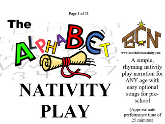 The Alphabet Nativity Play; Perfect for special needs, pre-school,primary, all age and inclusion