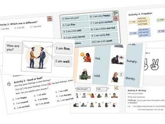 Describing Feelings ESOL Entry 1 E1 A1