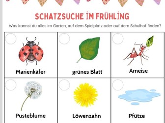 German - Spring Treasure Hunt