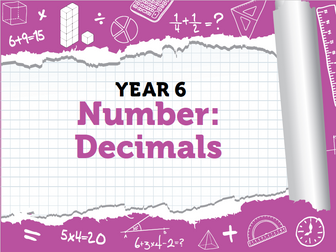 Year 6 Decimals Pack 2 - Spring