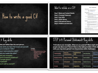 Creating a CV - PowerPoint and Template