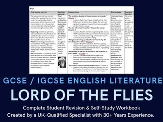 Lord of the Flies Complete Revision Workbook: Characters, Themes, Context & Model Essays GCSE/IGCSE