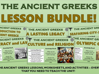 The Ancient Greeks - Lesson Bundle!