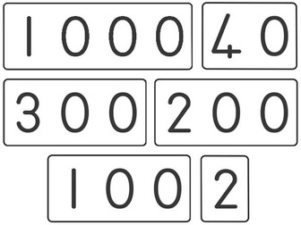 Place Value Cards/ Flard Kaarte