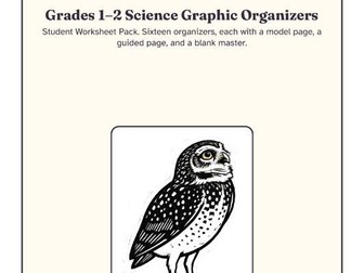Grades 1-2 Science Graphic Organizers | Models and Guided Pages