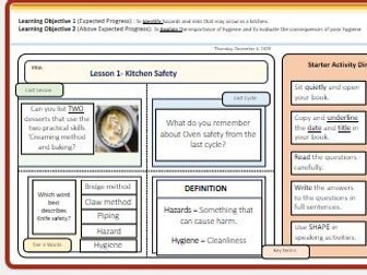 Lesson 1 - Kitchen Safety