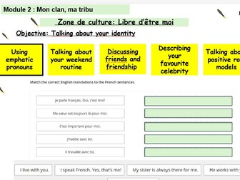New French AQA Higher GCSE Complete Module 2 Mon clan, ma tribu