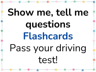 Show me, tell me flashcards 2026