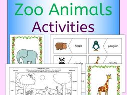 Zoo animals activities pack for a zoo topic or EFL ESL EAL | Teaching ...