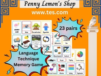 Language Technique Memory Game