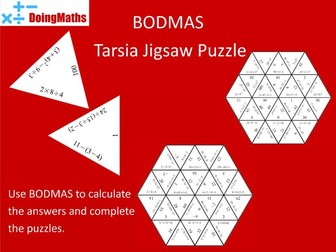 BODMAS Tarsia Jigsaw Puzzles Pack - Practise Order of Operations