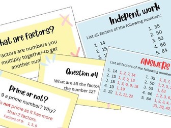Factors into Primes Lesson PPT
