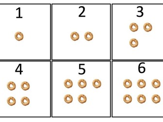 Cheerio / cereal counting cards for active maths (SEN/ASN)