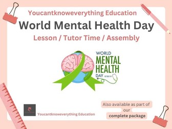 World Mental Health Day 2026 Tutor Time / Assembly
