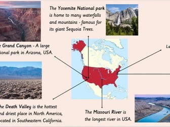 North America Geography (human and physical)